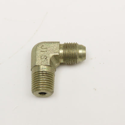 Parker 1/4" (-4) JIS 30° 1/4"-19 Male x 1/4-19 BSPP Male Elbow 90°