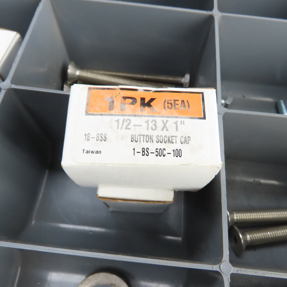 Durham 4-Drawer Ball Bearing Slide Storage Rack W/ Lots Of Misc. Bolts