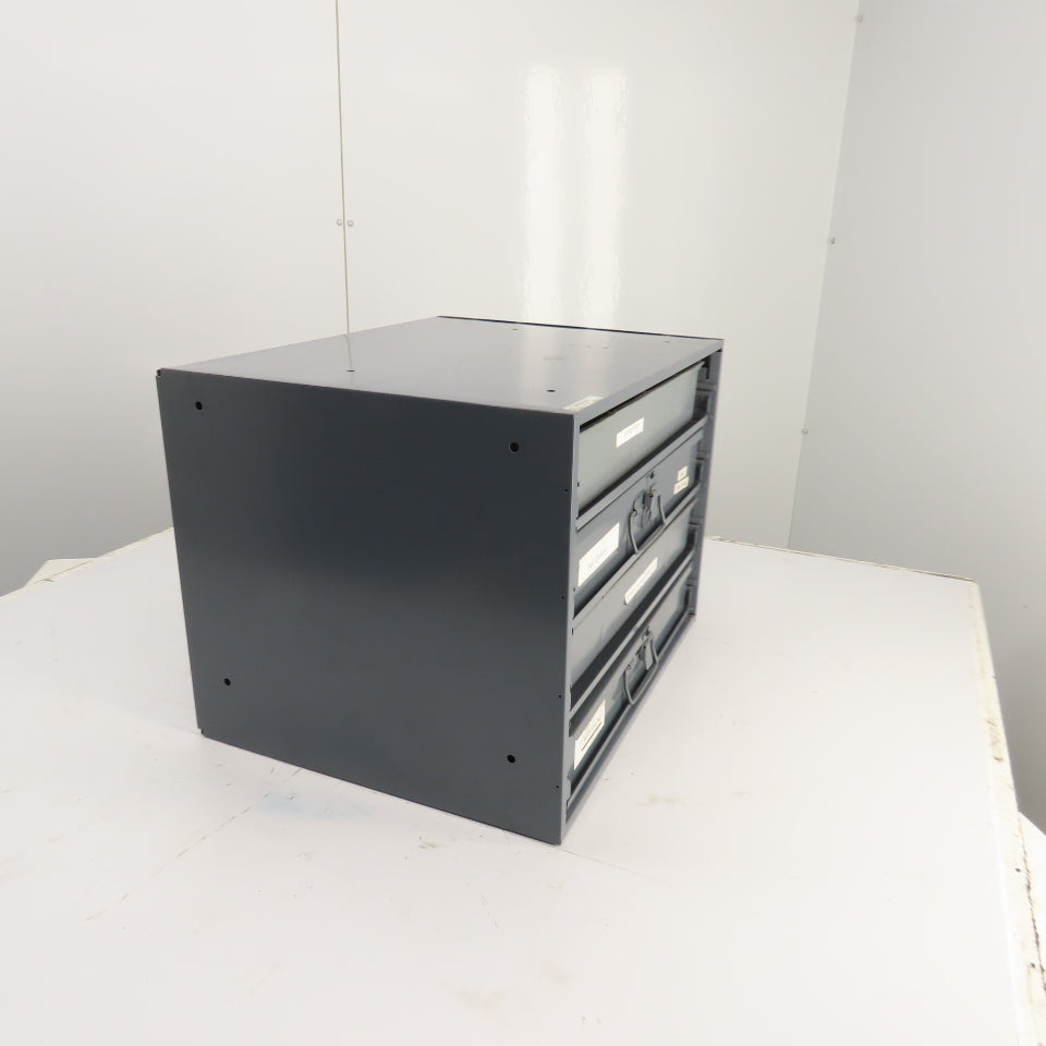 Durham 4-Drawer Ball Bearing Slide Storage Rack W/ Lots Of Misc. Bolts