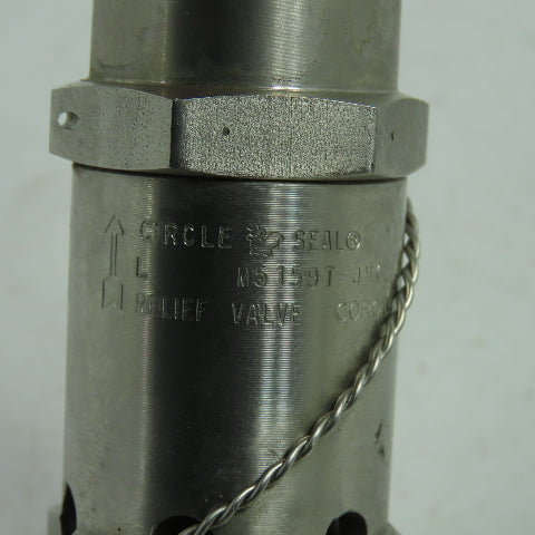 Circle Seal M5159T-4M(L) Stainless Steel Relief Valve 1/2" NPT