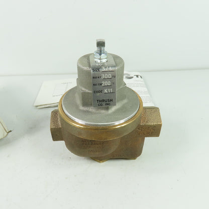 Thrush 417-20 60S 3/4 Bronze High Pressure Regulating Valve 300PSI 200° Temp K11