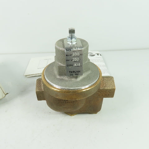 Thrush 417-20 60S 3/4 Bronze High Pressure Regulating Valve 300PSI 200° Temp K11