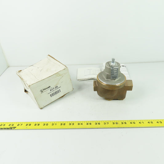 Thrush 417-20 60S 3/4 Bronze High Pressure Regulating Valve 300PSI 200° Temp K11