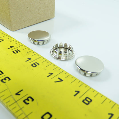 Lasar 9563K45 3/4" Nickel Plated Steel Finishing Snap-In Plugs For Panels Lot/50