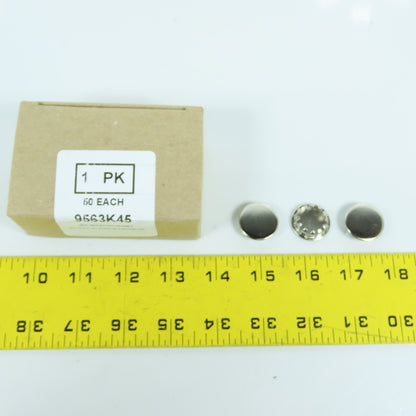 Lasar 9563K45 3/4" Nickel Plated Steel Finishing Snap-In Plugs For Panels Lot/50