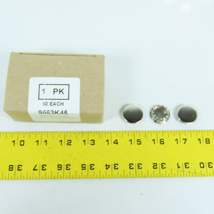 Lasar 9563K45 3/4" Nickel Plated Steel Finishing Snap-In Plugs For Panels Lot/50