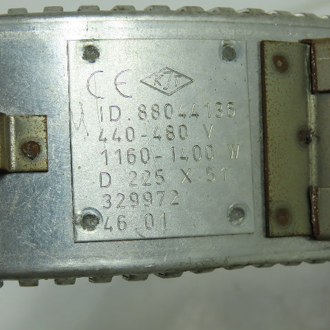 KJT 88044136 440/480V Band Heater 9" ID 1160-1400W D 225 X 51