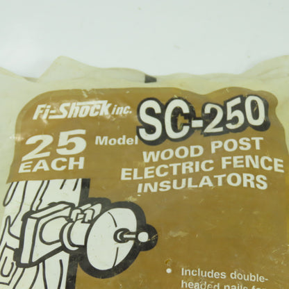 Fi Shock SC-250 Wood Post Electric Fence Insulators Lot Of 50