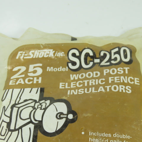 Fi Shock SC-250 Wood Post Electric Fence Insulators Lot Of 50