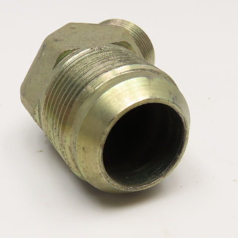 Parker 1" (-16) Male JIC Flare x 3/4" NPT Male Elbow 45°