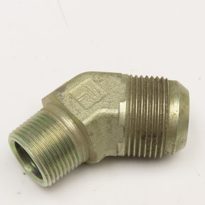 Parker 1" (-16) Male JIC Flare x 3/4" NPT Male Elbow 45°