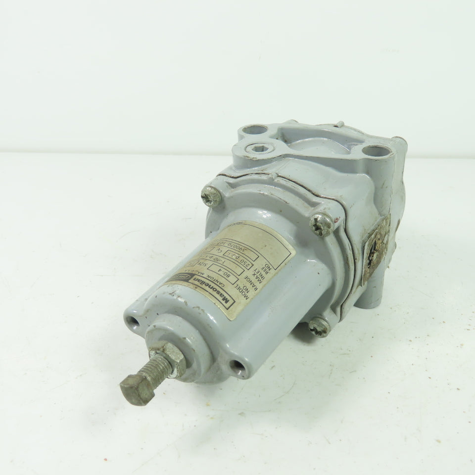 Masoneilan Dresser 80-4 Pneumatic Regulator 1/4" NPT 250PSI Max Inlet