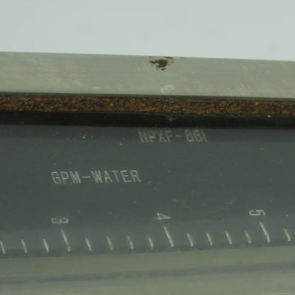 Wallace & Tiernan NPXF-86I Flow Meter Gauge 0-6 GPM-Water 3/4" NPT