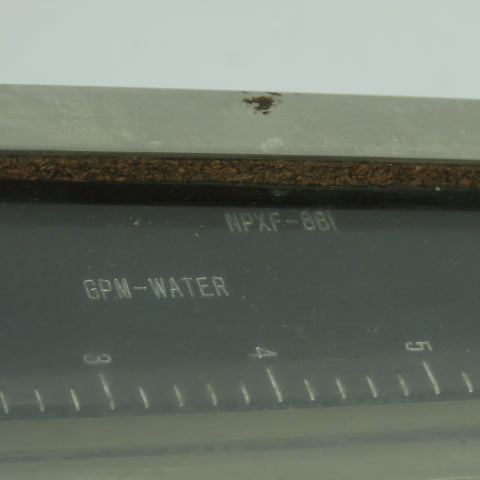 Wallace & Tiernan NPXF-86I Flow Meter Gauge 0-6 GPM-Water 3/4" NPT