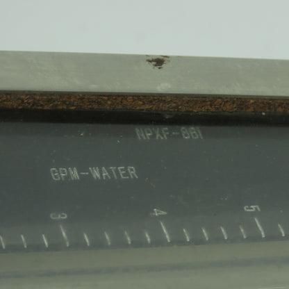 Wallace & Tiernan NPXF-86I Flow Meter Gauge 0-6 GPM-Water 3/4" NPT
