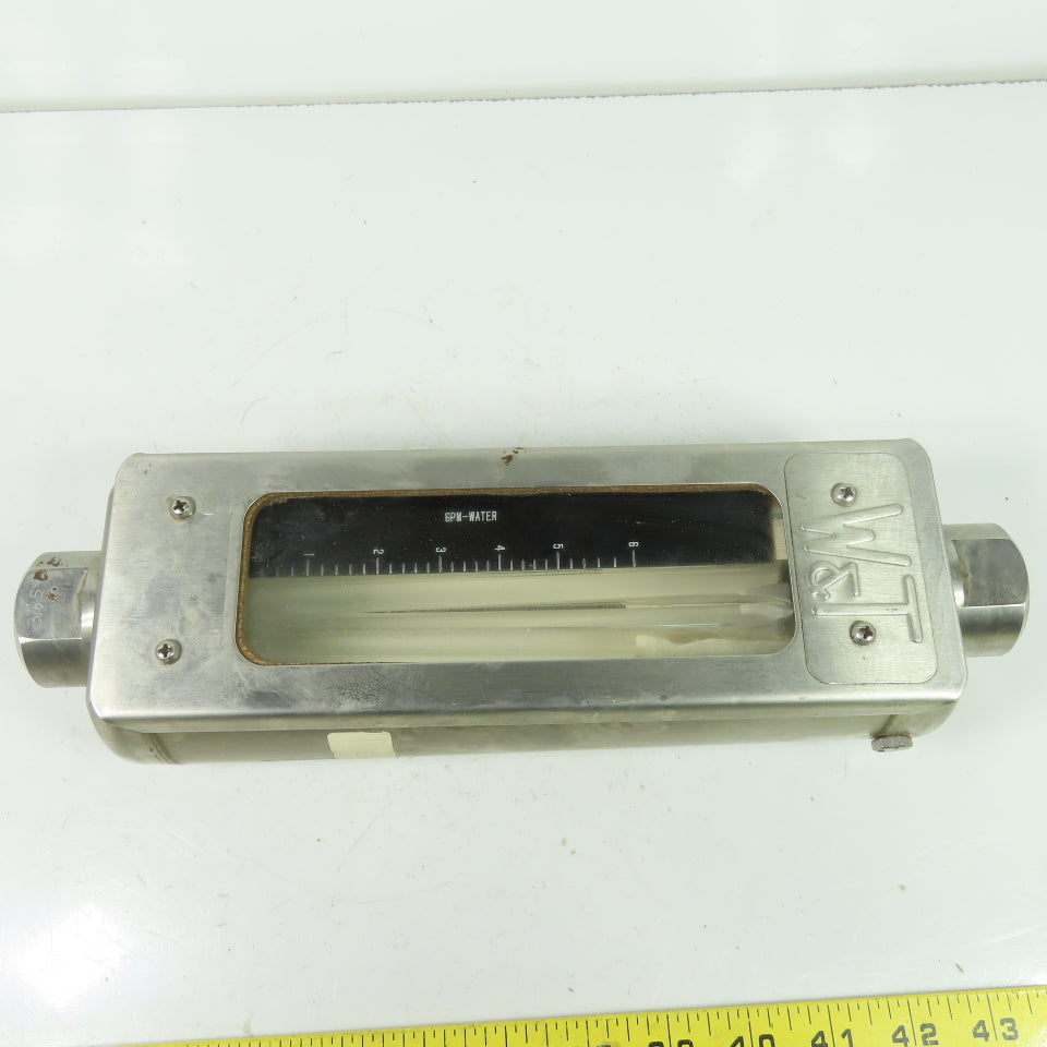 Wallace & Tiernan NPXF-86I Flow Meter Gauge 0-6 GPM-Water 3/4" NPT
