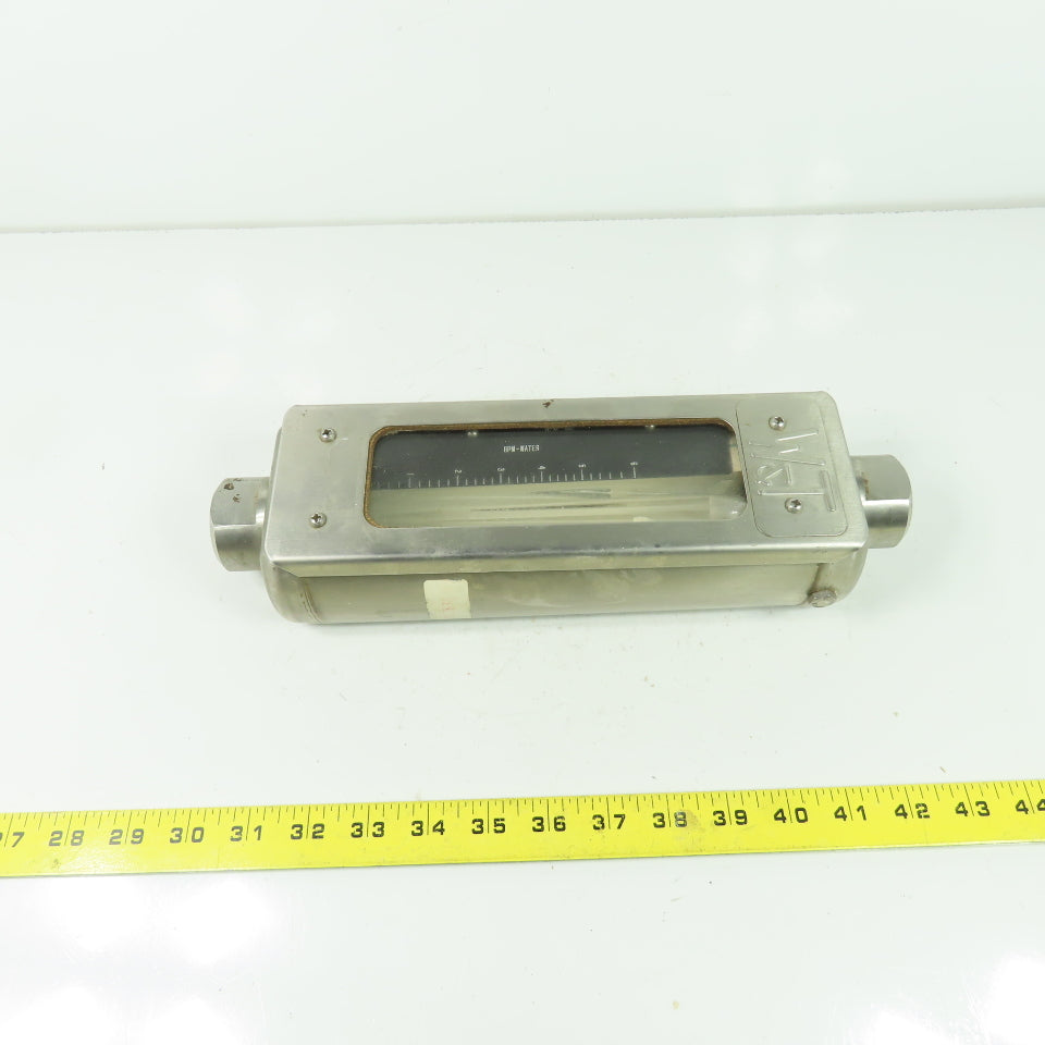 Wallace & Tiernan NPXF-86I Flow Meter Gauge 0-6 GPM-Water 3/4" NPT