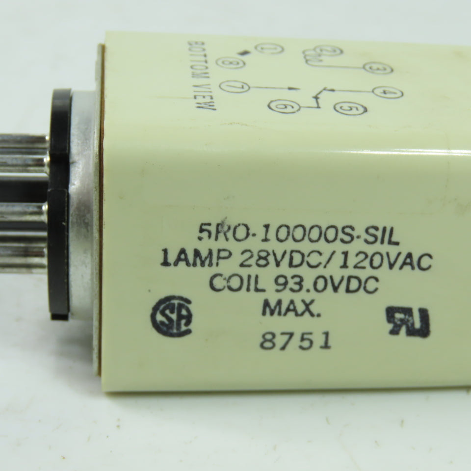 Sigma 5RO-10000S-SIL Relay 1A 28VDC 120VAC Coil 93.0VDC Lot Of 2