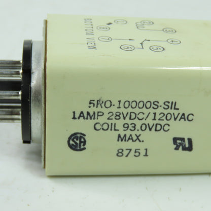 Sigma 5RO-10000S-SIL Relay 1A 28VDC 120VAC Coil 93.0VDC Lot Of 2