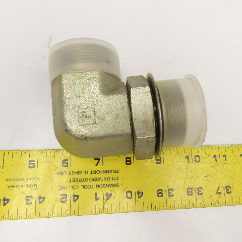 Parker 1-1/2" (-24) Male ORB x 1-1/2" ORS Elbow 90° 1-7/8"-12 Thread