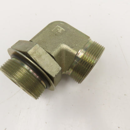 Parker 1-1/2" (-24) Male ORB x 1-1/2" ORS Elbow 90° 1-7/8"-12 Thread