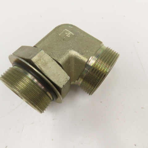 Parker 1-1/2" (-24) Male ORB x 1-1/2" ORS Elbow 90° 1-7/8"-12 Thread