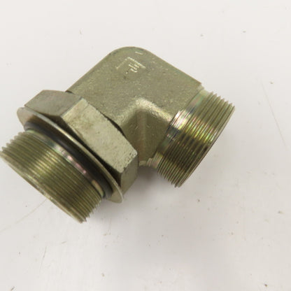 Parker 1-1/2" (-24) Male ORB x 1-1/2" ORS Elbow 90° 1-7/8"-12 Thread