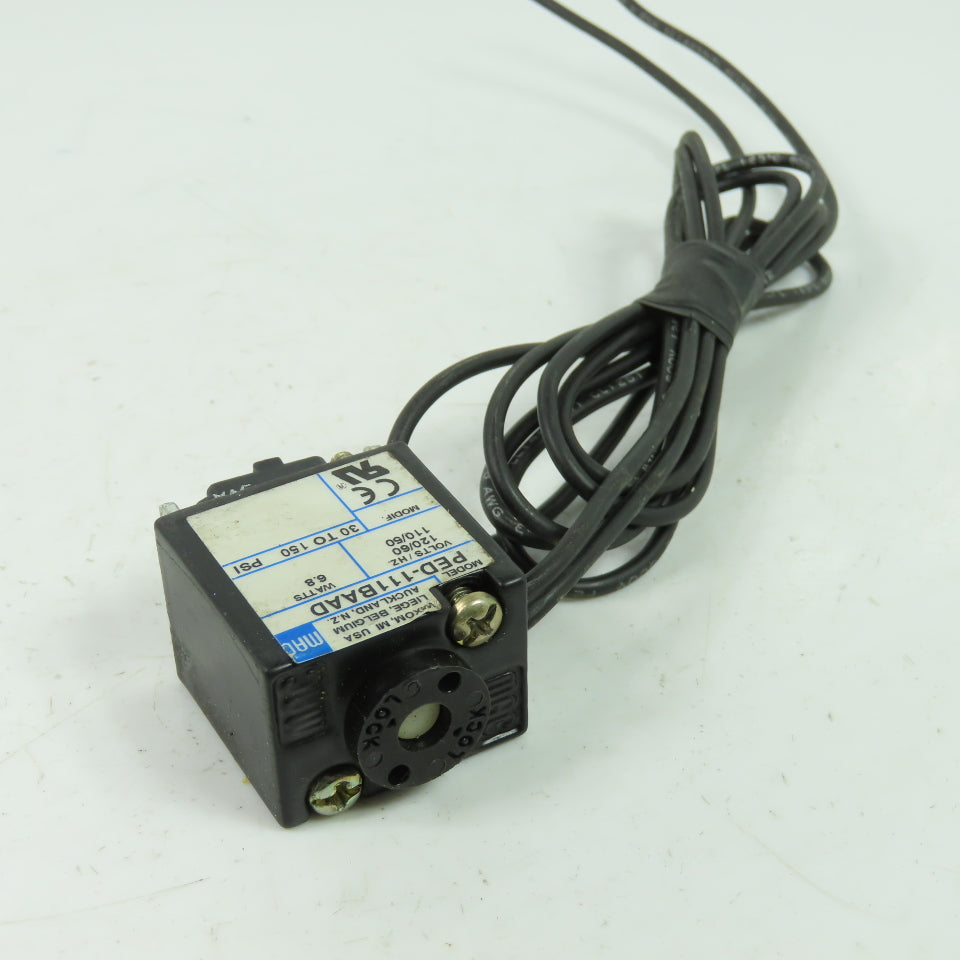 Mac PED-111BAAD Solenoid Valve Coil 120V 50/60Hz 30-150PSI