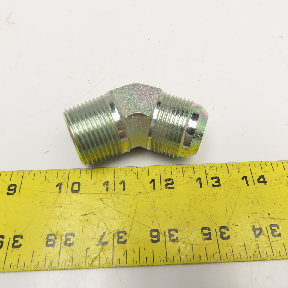 Parker 1" (-16) JIC Male x 1" NPT Male Elbow 45°