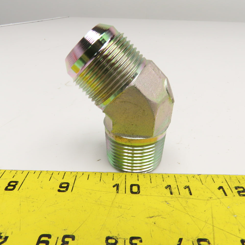 Parker 1" (-16) JIC Male x 1" NPT Male Elbow 45°