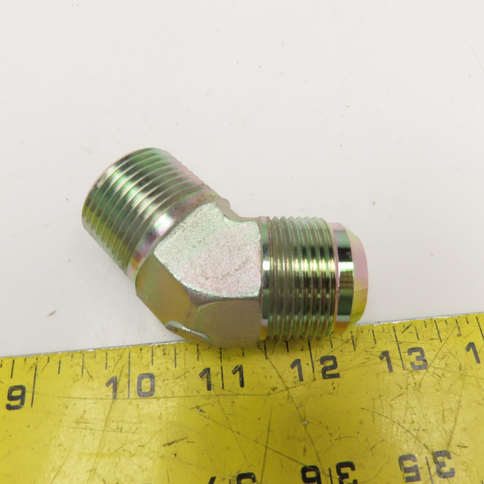 Parker 1" (-16) JIC Male x 1" NPT Male Elbow 45°