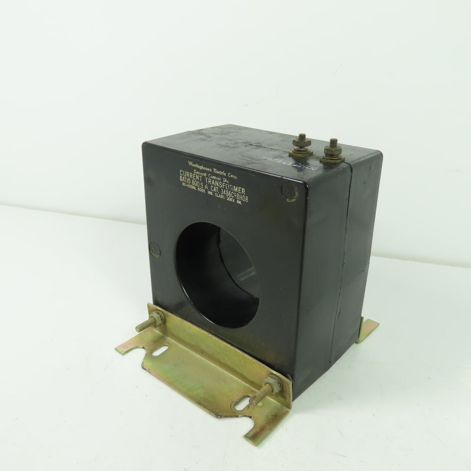 Westinghouse 3486C98H08 Current Transformer Ratio 800:5 A 600V 50-400Hz 10KV