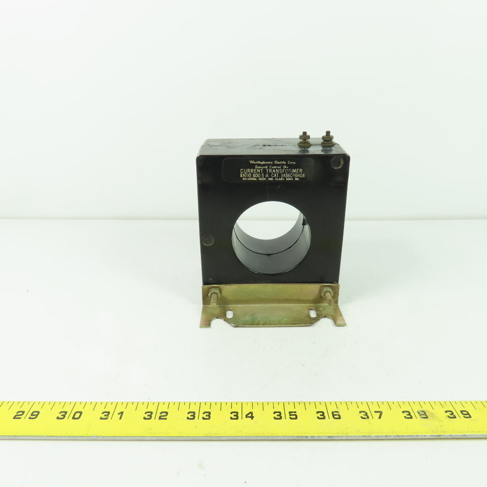 Westinghouse 3486C98H08 Current Transformer Ratio 800:5 A 600V 50-400Hz 10KV