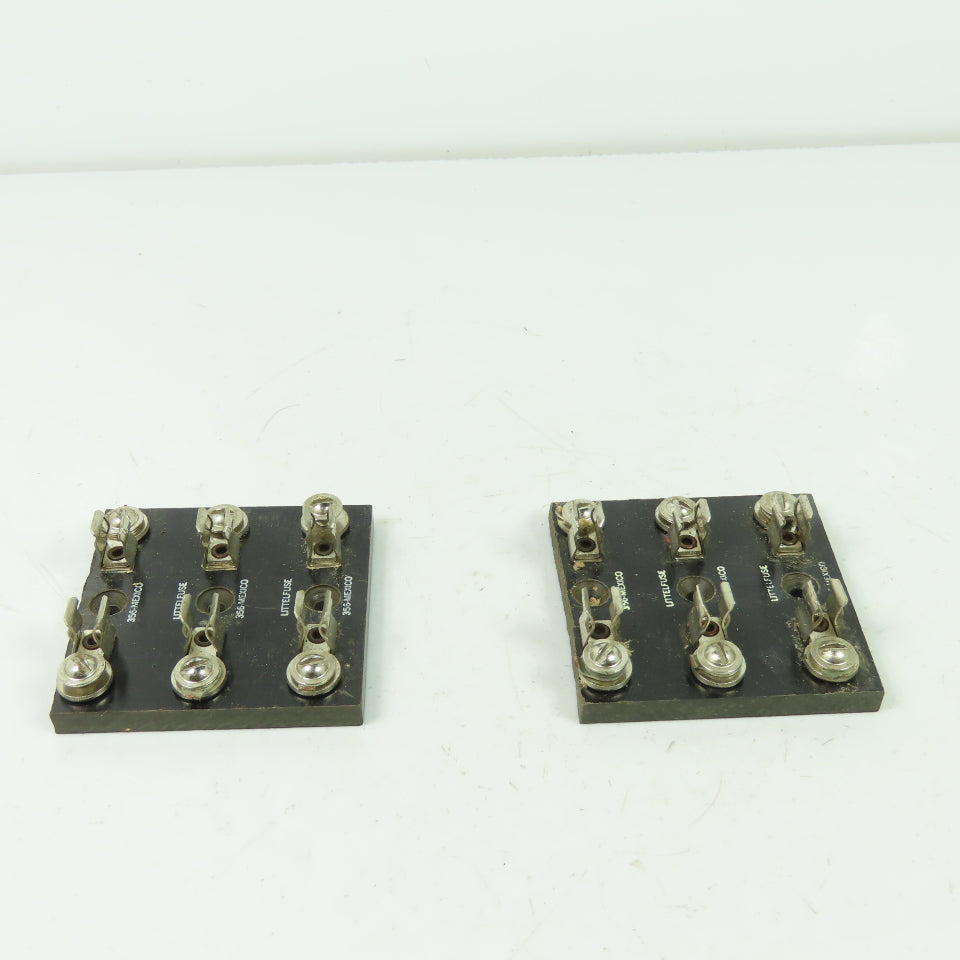 Littlefuse 356 3 Pole Fuse Holder Block lot Of 2