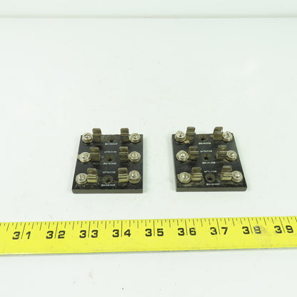 Littlefuse 356 3 Pole Fuse Holder Block lot Of 2