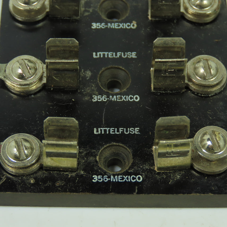 Littlefuse 356 3 Pole Fuse Holder Block lot Of 2