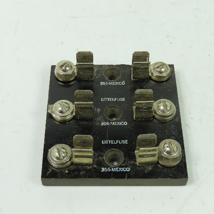 Littlefuse 356 3 Pole Fuse Holder Block lot Of 2