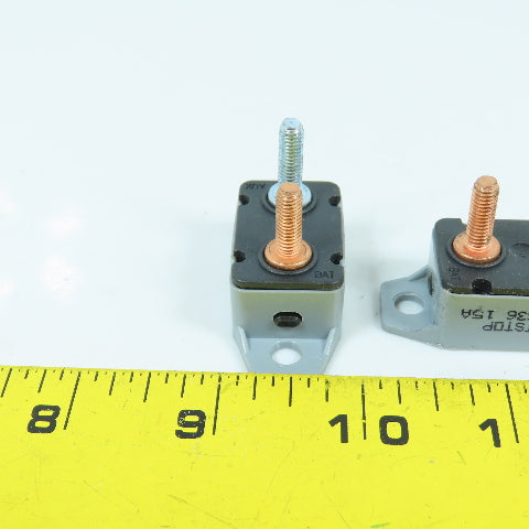 Shortstop 24VDC 15A Manual Reset Circuit Breaker For Boat RV Marine Lot Of 4