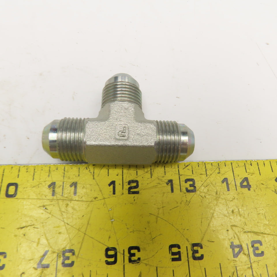 Parker 1/2" (-8) JIC Male Tee 3/4"-16 Thread Lot Of 5