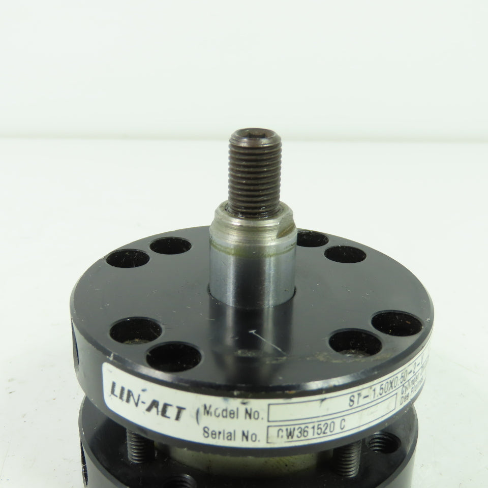 Lin-Act ST-1.50X0.50-2-V Pneumatic Cylinder 1.50" Bore 0.50" Stroke 250PSI