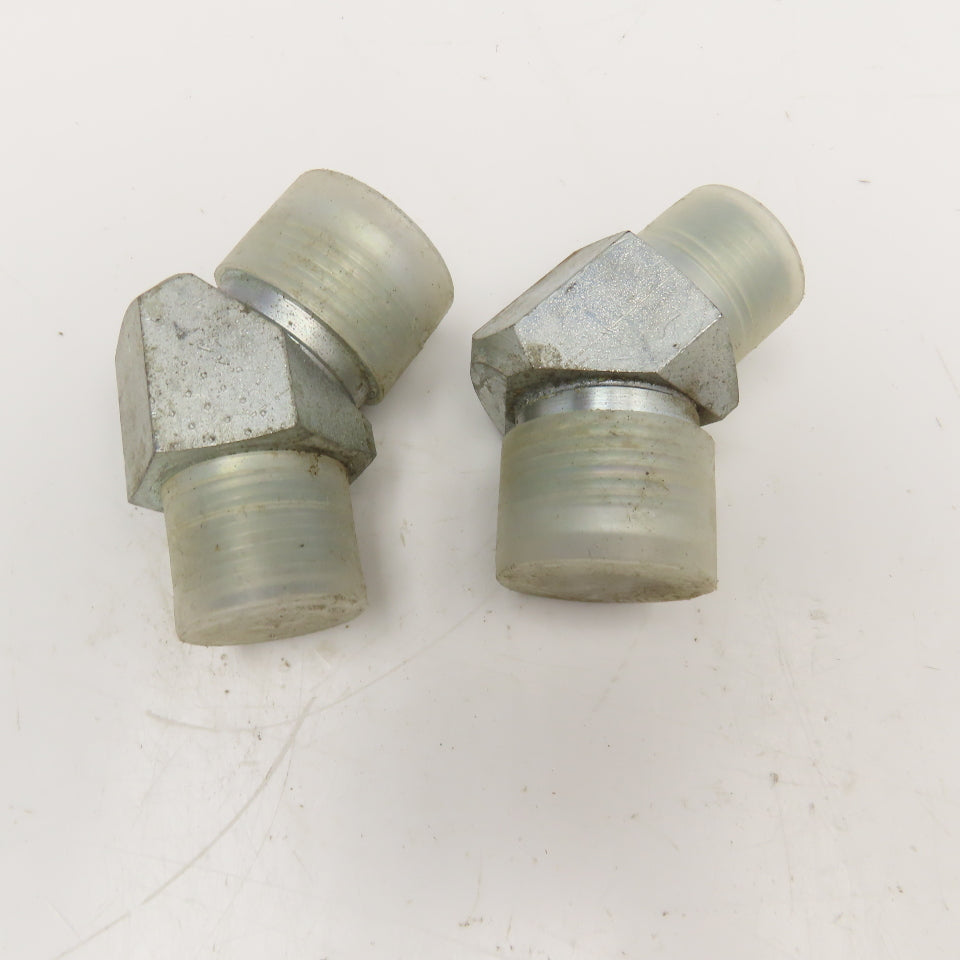 3/4" NPT Male x 1" (-16) JIC Male Elbow 45° Lot Of 2