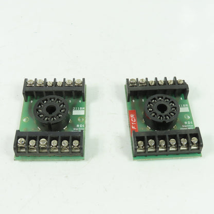 RDI 211BR Relay Socket 620-0082 Lot Of 2