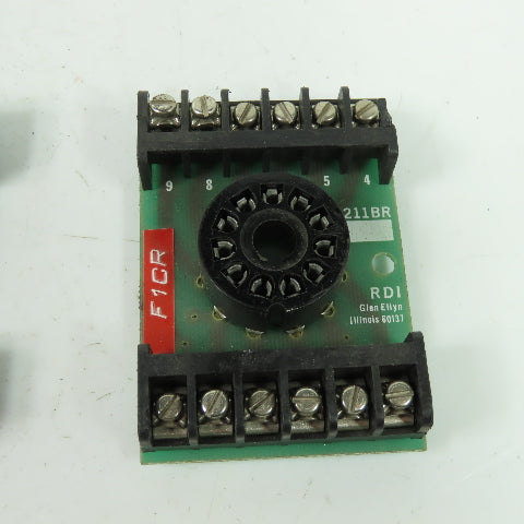 RDI 211BR Relay Socket 620-0082 Lot Of 2