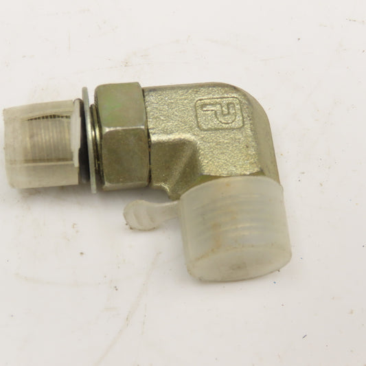 3/8" (-6) Male ORB x 3/8" (-6) ORFS Male Elbow 90°