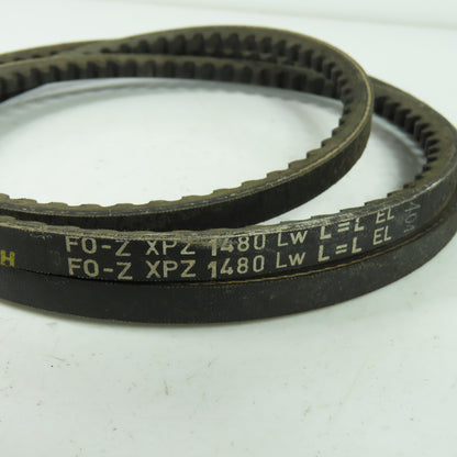 Continental Contitech F0-Z XPZ 1480 V-Belt Lw L=L EL 0.366" Wide Lot Of 3