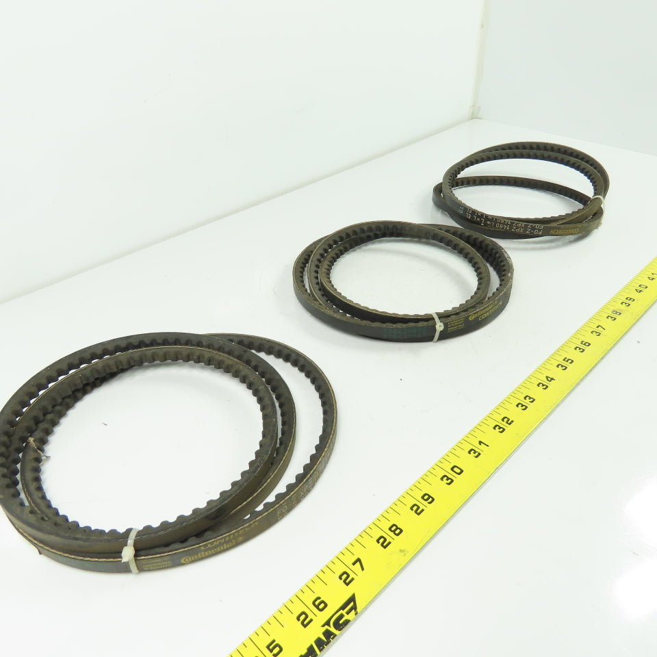 Continental Contitech F0-Z XPZ 1480 V-Belt Lw L=L EL 0.366" Wide Lot Of 3