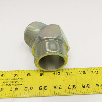 2" (-32) JIC Male x 2" NPT Male Elbow 45°