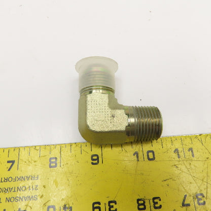 Parker 5/8" (-10) JIC Male x 1/2" NPT Male Elbow 90° Lot OF 4