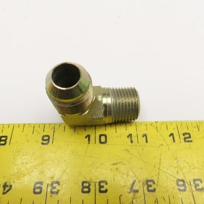 Parker 5/8" (-10) JIC Male x 1/2" NPT Male Elbow 90° Lot OF 4