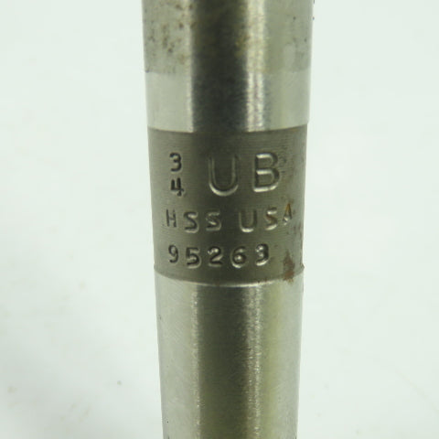 UB USS 8 Flute 3/4" Straight Hand Reamer 4-1/4" LOC 8-3/8" OAL